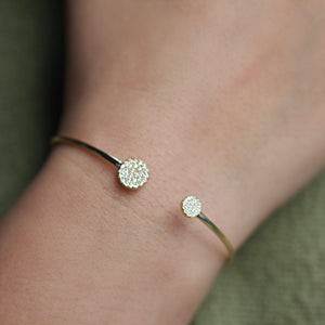 NSC - Clear CZ Cuff Bracelet
