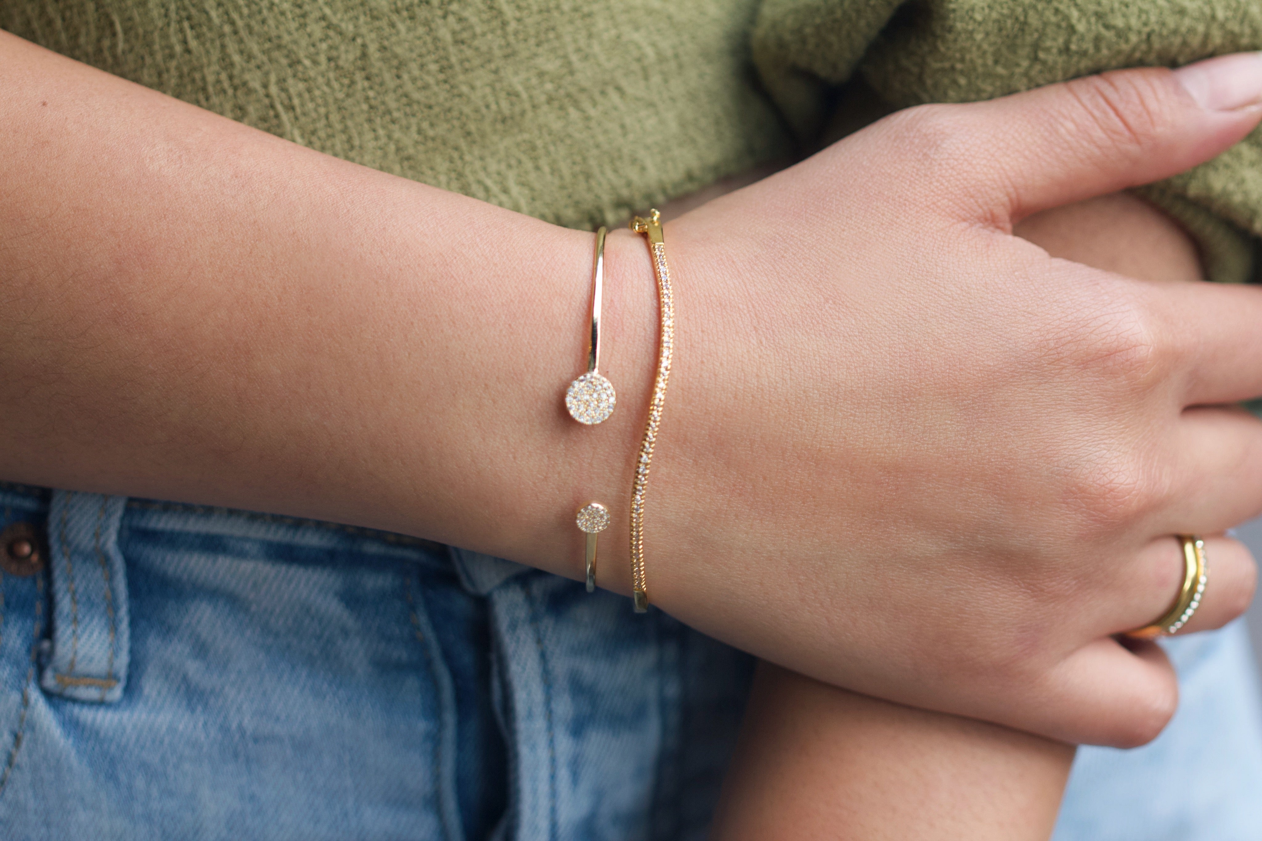 Clear cuff deals bracelet