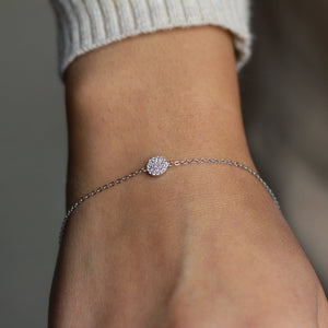 NSC - Small pave' disc bracelet