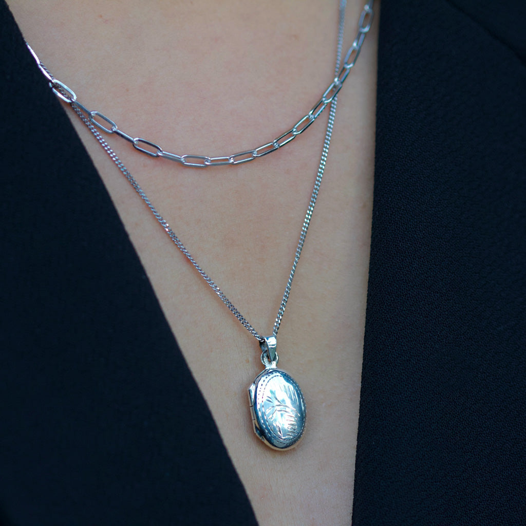 Petite oval locket