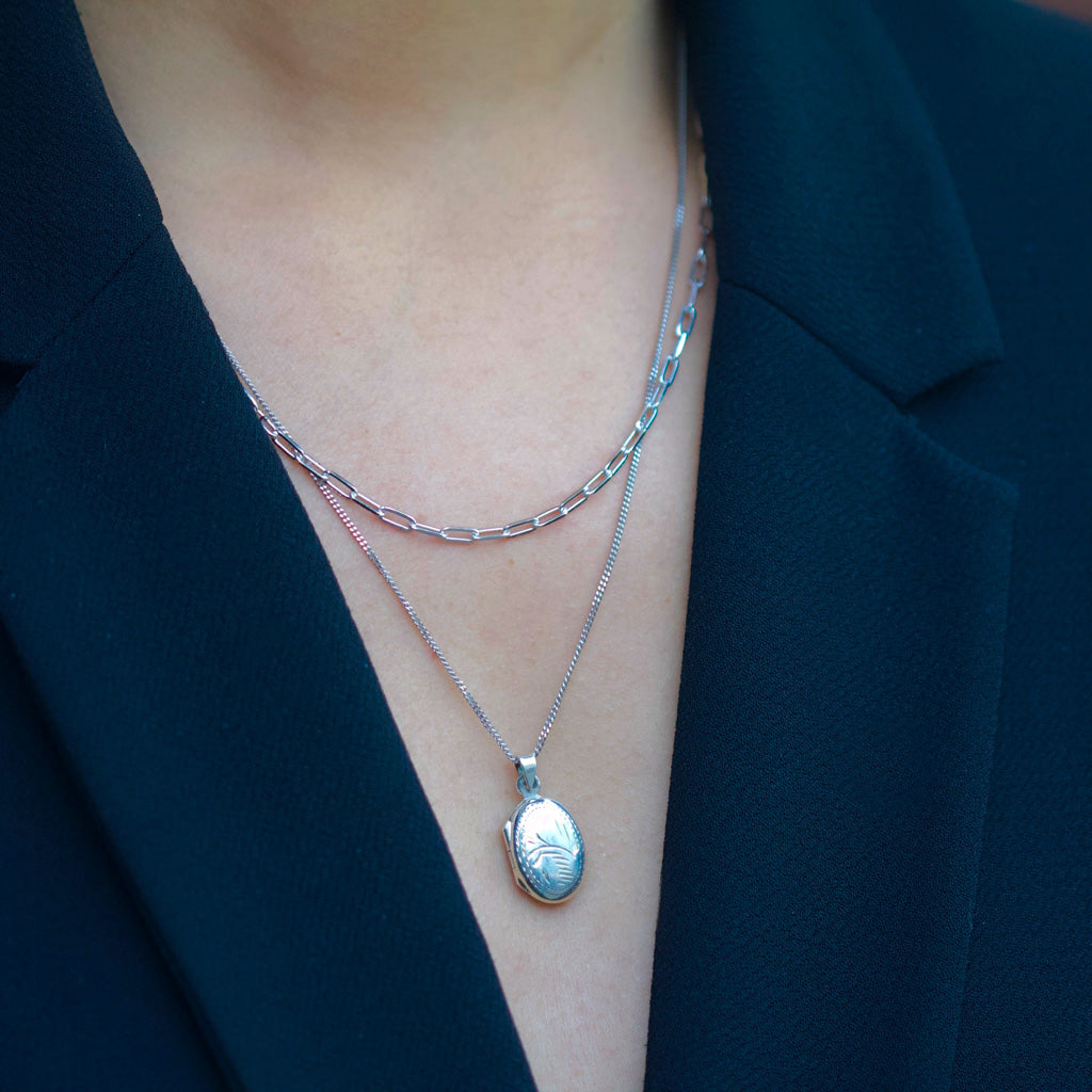 Petite oval locket