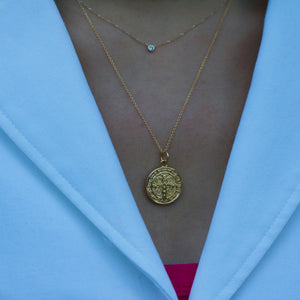 St. Benedict coin necklace