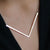 Jessica Decarlo - Large chevron necklace in silver