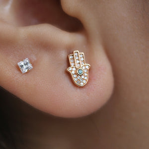 NFC - Hamsa stud earrings