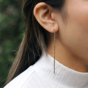 Jessica Decarlo - Hammered bar earrings