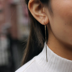 Jessica Decarlo - Hammered bar earrings