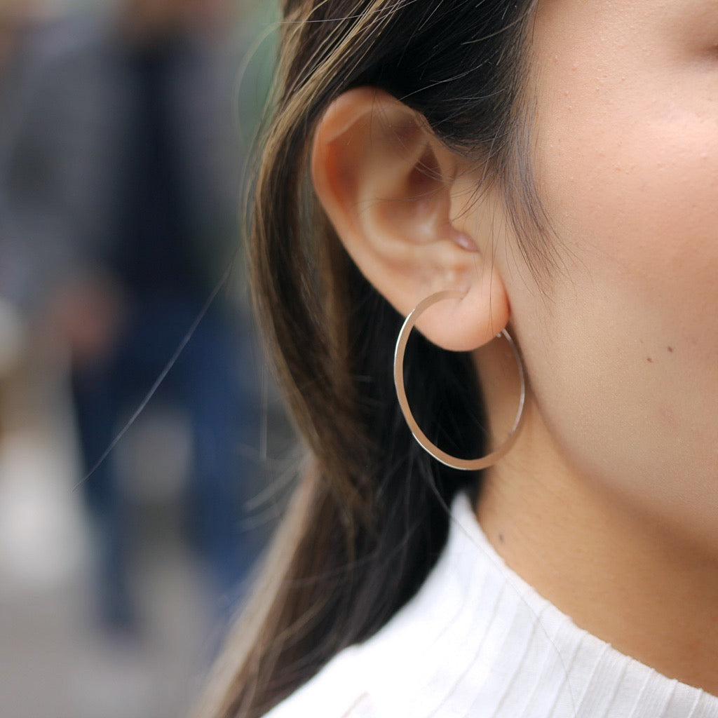Jessica Decarlo - Small hammered hoop