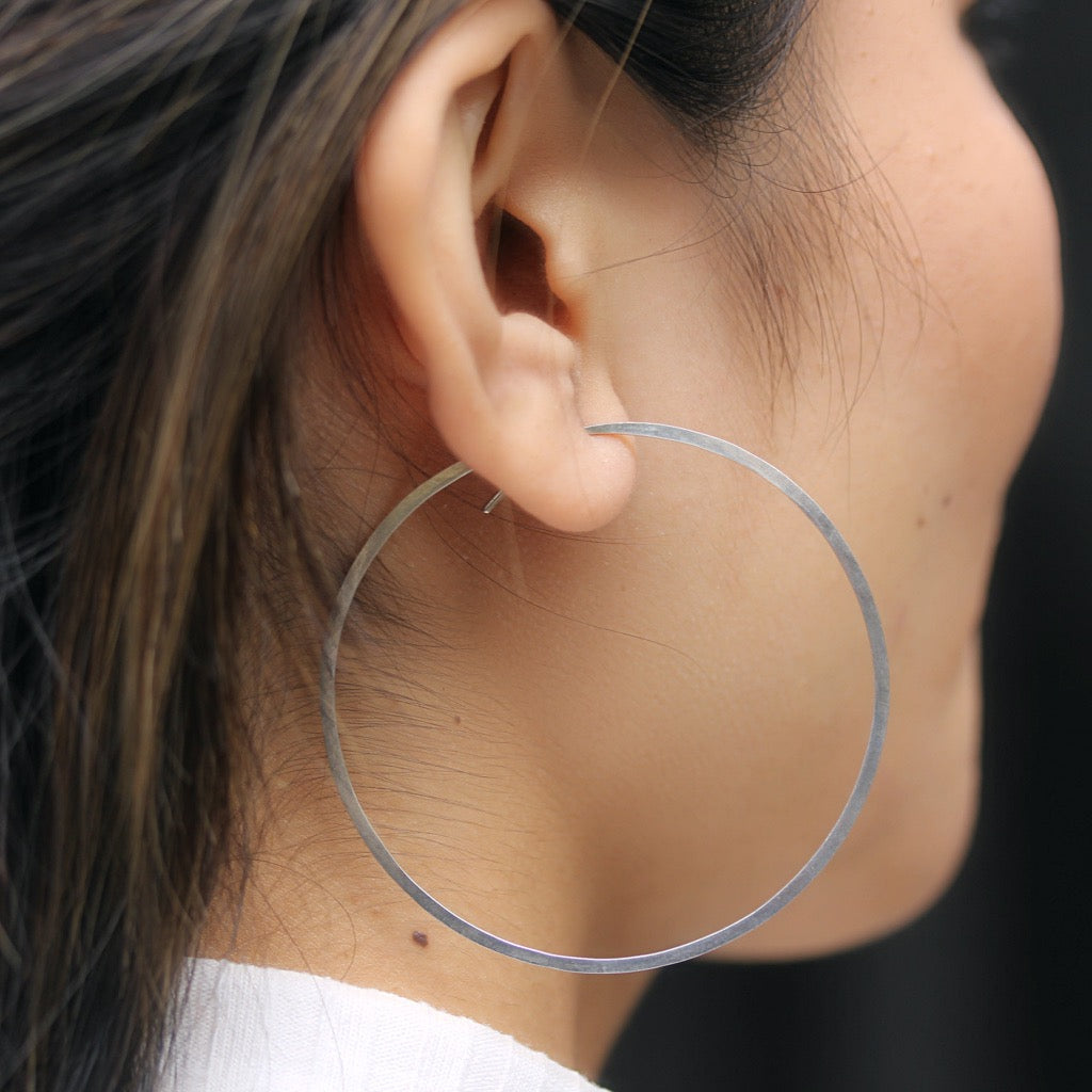 Large Hammered Hoops