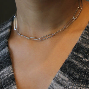NSC - Paper clip choker necklace