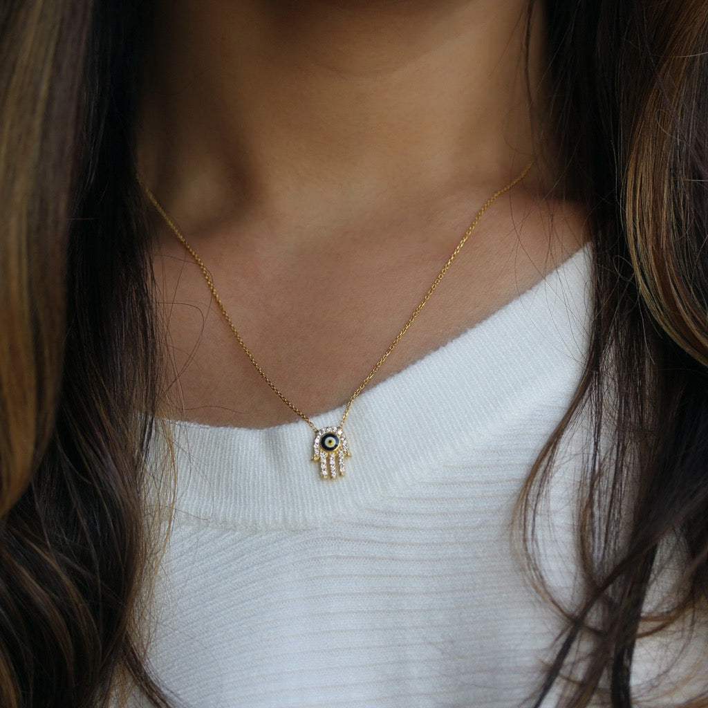 Hamsa necklace