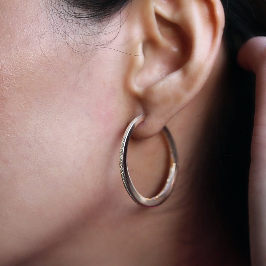 CZ Hoop earrings