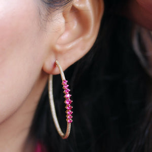 NSC - Cz Hoop earrings