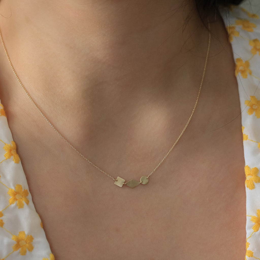 Shapes Cluster Necklace