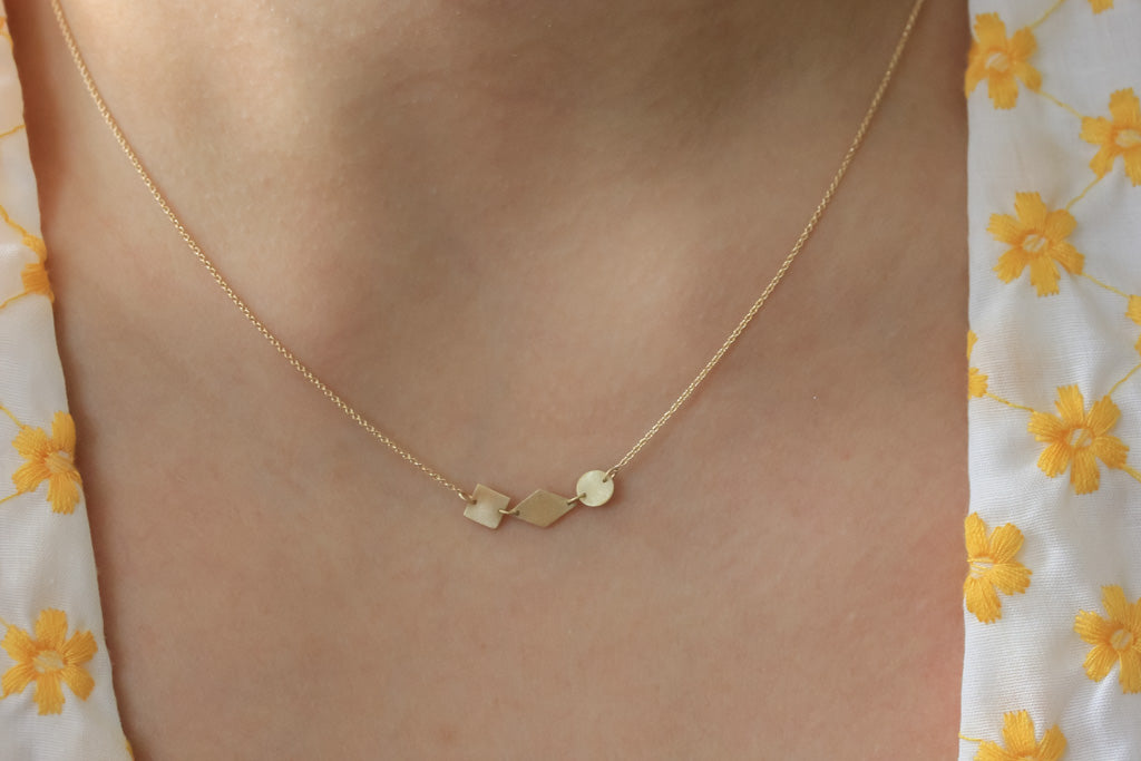 Shapes Cluster Necklace