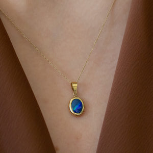 NFC - Oval Opal necklace