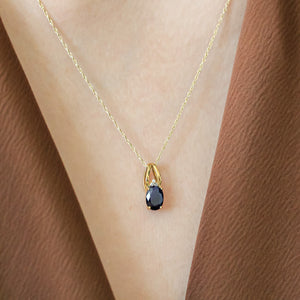 NFC - Single gemstone drop necklace