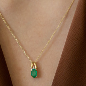 NFC - Single gemstone drop necklace