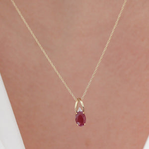 NFC - Single gemstone drop necklace