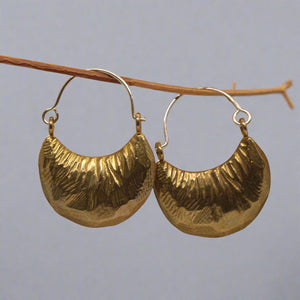 Satomi Studio - Crescent Hoop Earrings