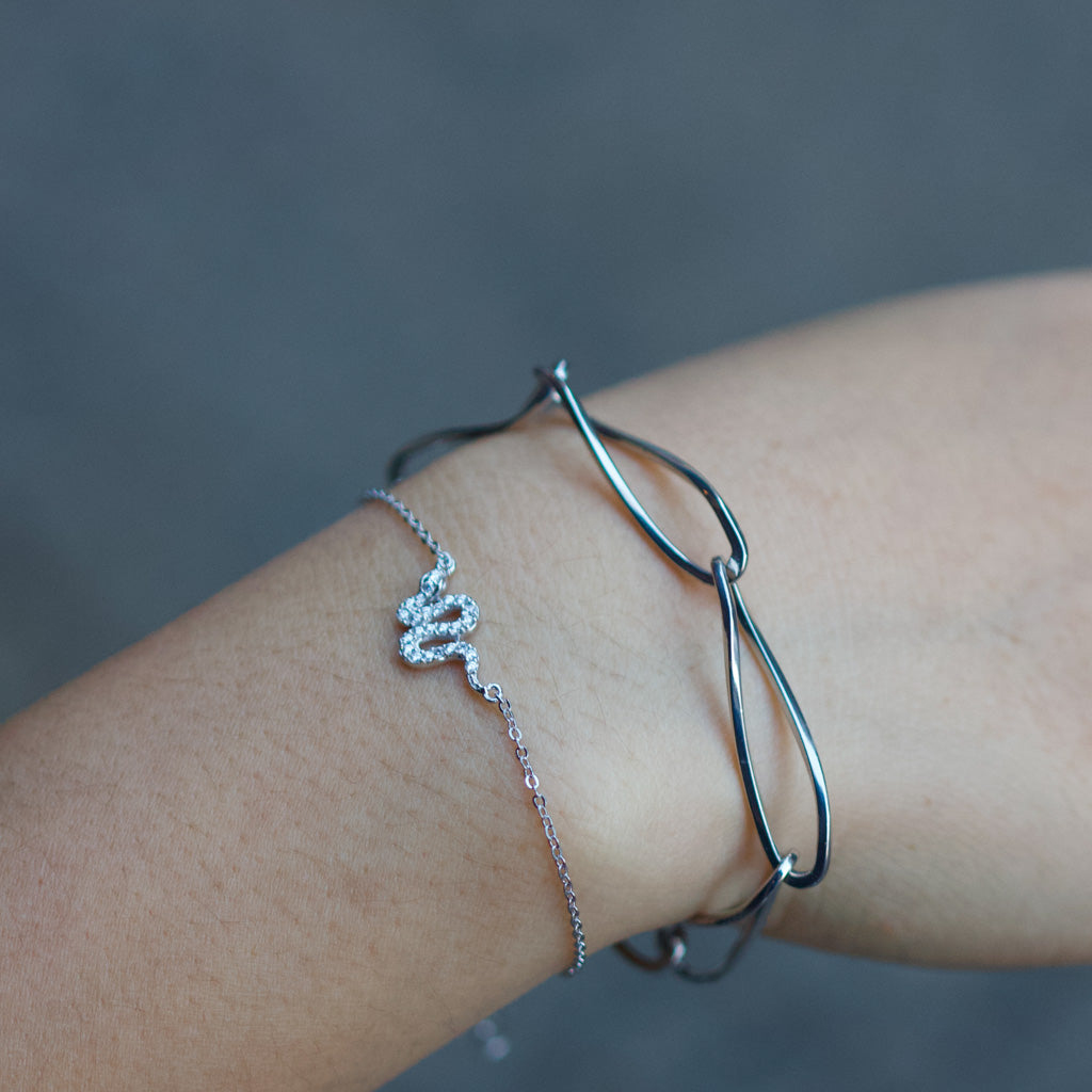 NSC - Silver snake bracelet