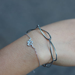 NSC - Silver snake bracelet