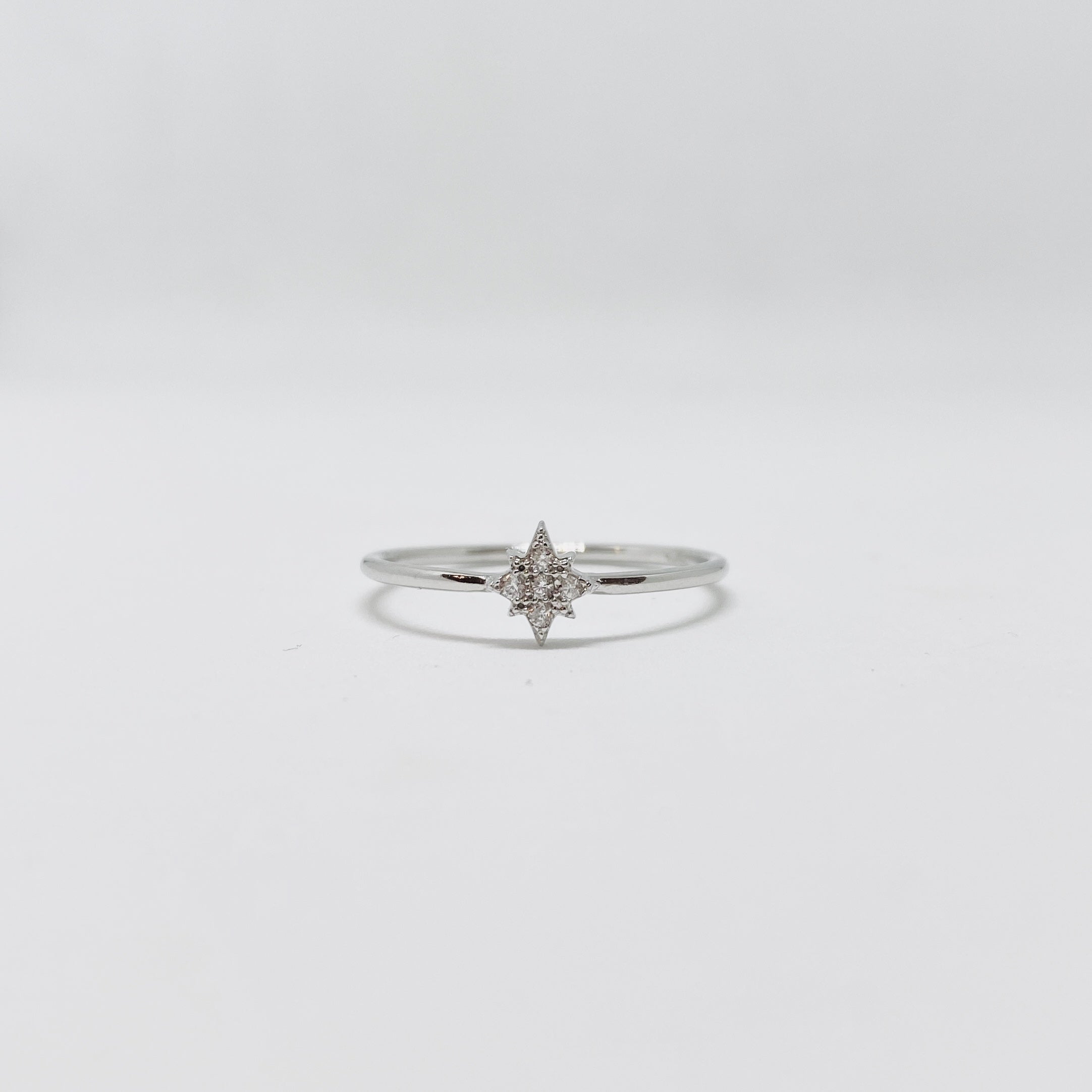 Mini Diamond Star Ring