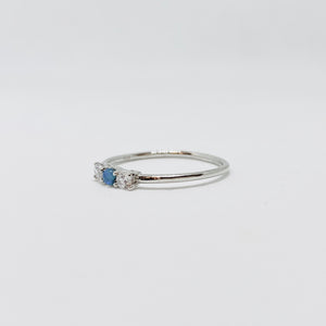 Opal with Cz ring