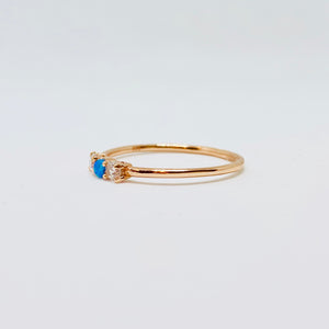 Opal with Cz ring