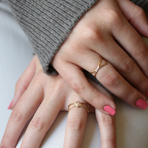Lio + Linn - Sanctuary Ring with Diamond