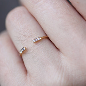 NFC - Double bar open ring
