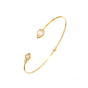 Tai - Teardrop open cuff bracelet