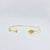 Tai - Hamsa with teardrop cuff bracelet