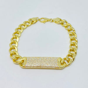 NSC - Heavy cuban chain bracelet with Cubic Zirconia