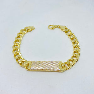 NSC - Heavy cuban chain bracelet with Cubic Zirconia