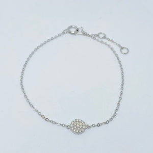 NSC - Small pave' disc bracelet