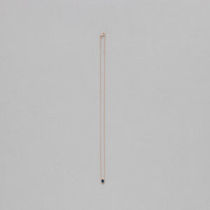 NFC - Single bezel Blue Sapphire necklace