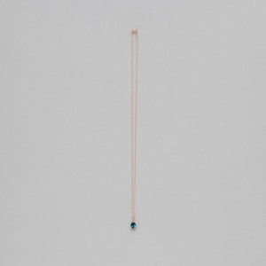 NFC - Oval Blue Topaz drop necklace