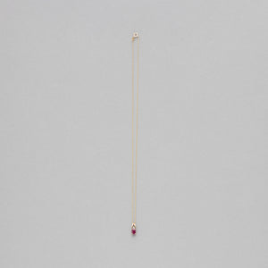 NFC - Single gemstone drop necklace