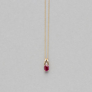 NFC - Single gemstone drop necklace