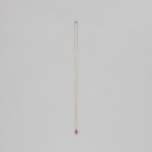 NFC - Pear shaped gemstone and diamond necklace