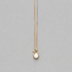 NFC - Pear shaped gemstone and diamond necklace