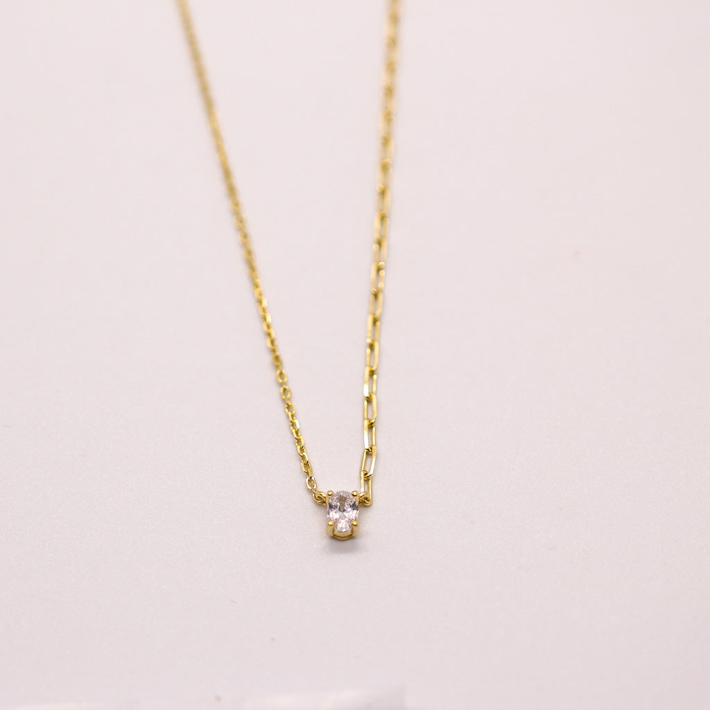 NSC - oval bezel necklace