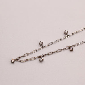 NSC - Multi silver charm necklace