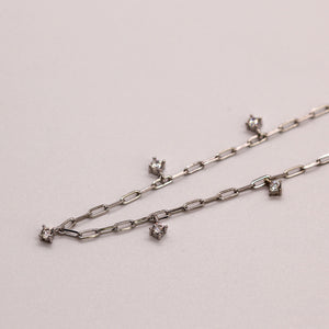 NSC - Multi silver charm necklace