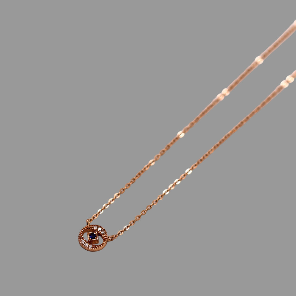 cut out Evil eye necklace