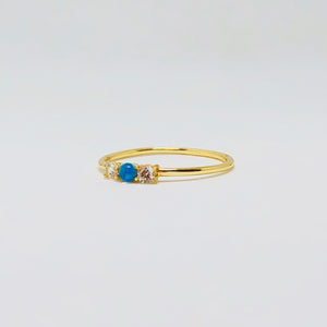 Opal with Cz ring