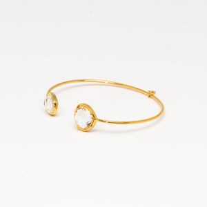 Tai Jewelry - Large Clear Open Cuff