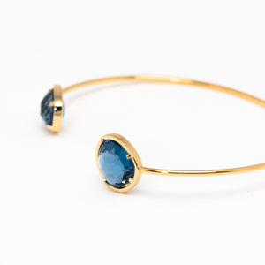 Tai Jewelry - Large Light Blue Open Cuff