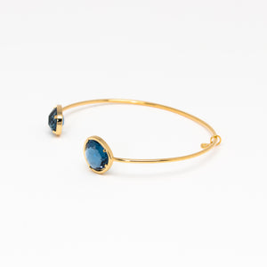 Tai Jewelry - Large Light Blue Open Cuff