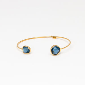 Tai Jewelry - Large Light Blue Open Cuff